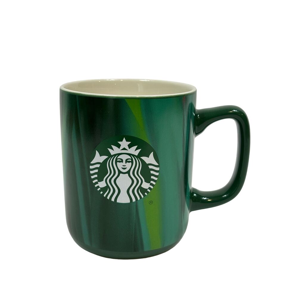 2022 Starbucks Misty Green Marbled 15oz Coffee Mug